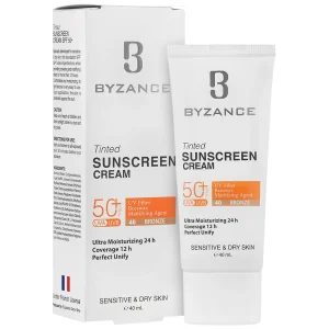 کرم ضد آفتاب رنگی SPF50 پوست خشک