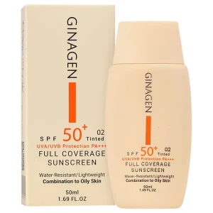 کرم ضد آفتاب رنگی پوست چرب SPF50