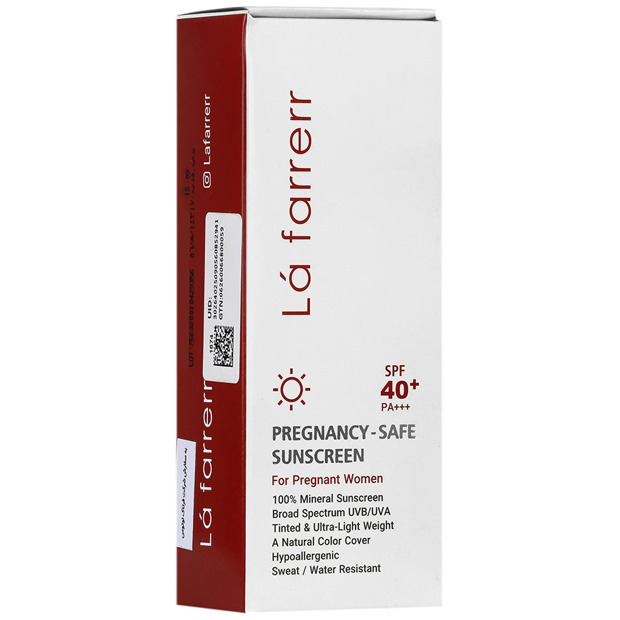 کرم ضد آفتاب بارداری SPF40  (رنگی)