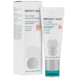 ضد آفتاب فیزیکال تن برایت SPF50  (بی رنگ)
